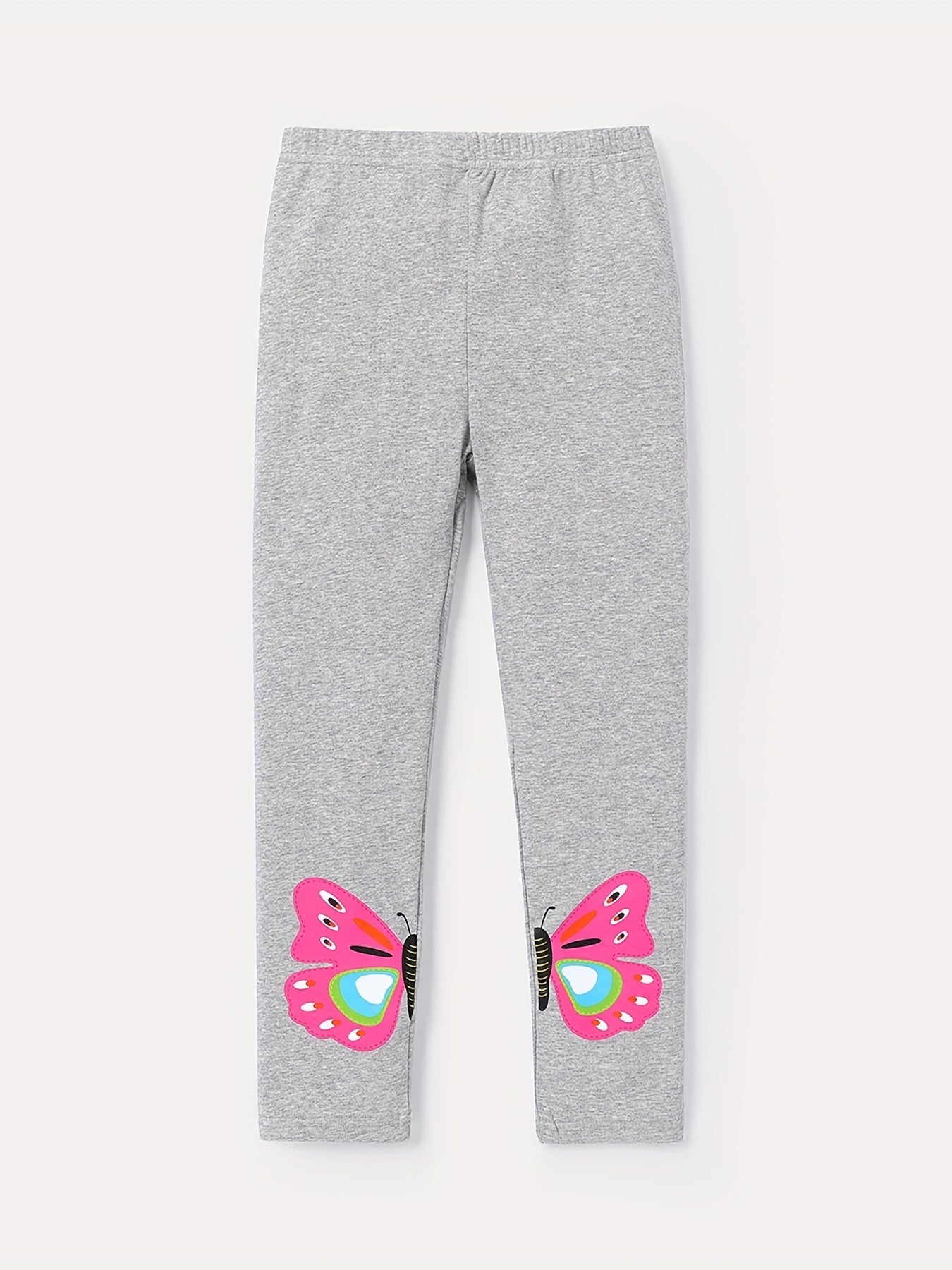 Toddler Girls Butterfly Graphic Leggings Elastic Waist Casual Pants