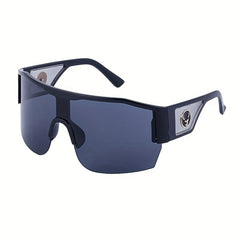 Y2K Wrap Around Mirrored Sunglasses UV400 Sports Beach Party Club