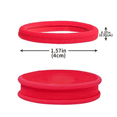 120pcs Thick Hair Ties Band for Women Girls No Damage Ponytail