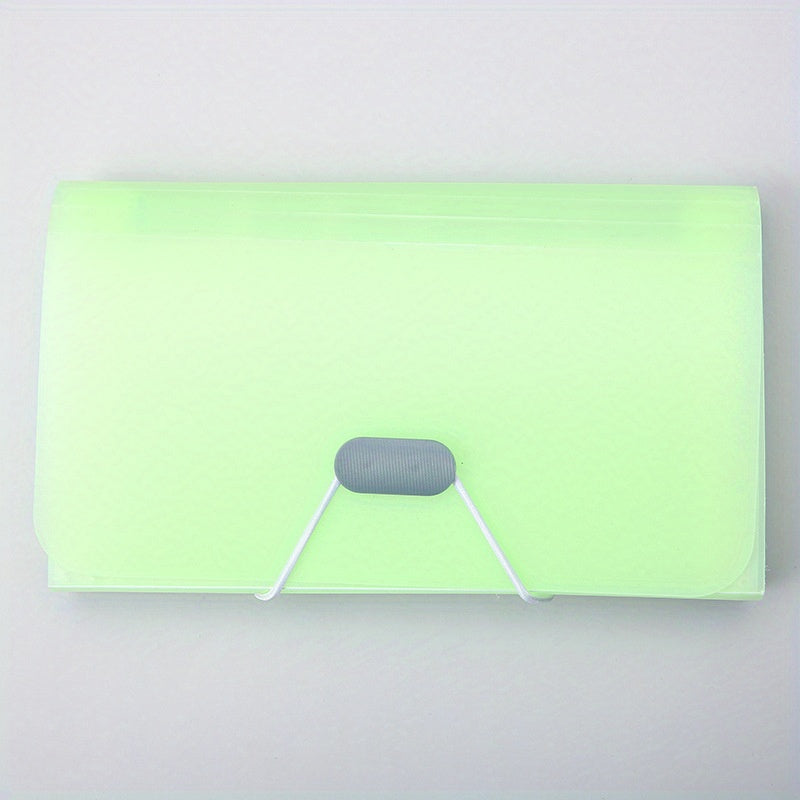 1pc 12 Grids Organ Bag A6 Transparent File Folder Document Organizer