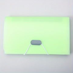 1pc 12 Grids Organ Bag A6 Transparent File Folder Document Organizer