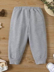 Baby s Elastic Waist Sweatpants Joggers Pants Child s Comfy Trousers