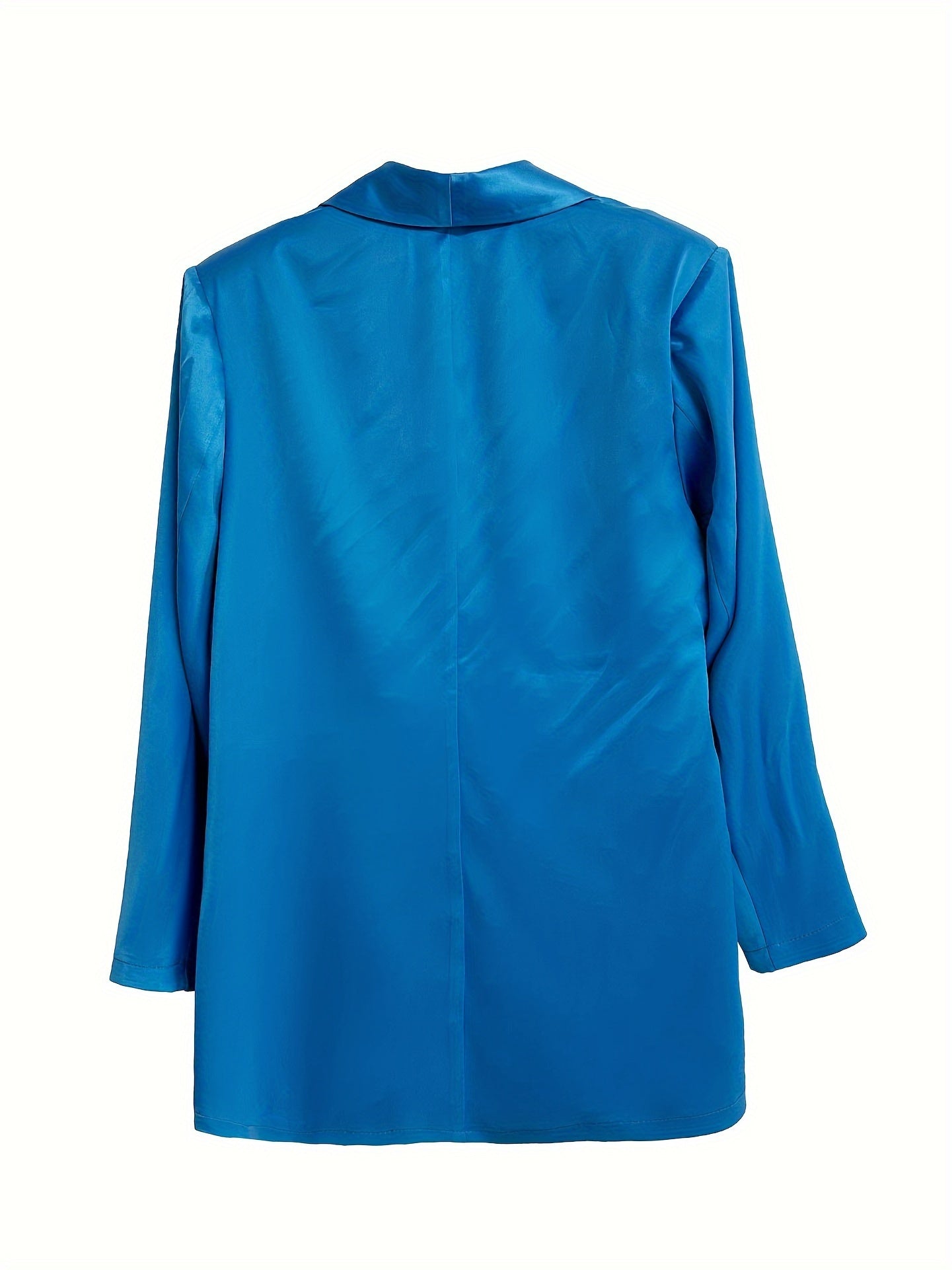  Solid Open Front Blazer