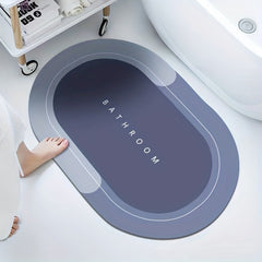 Non Slip Bathroom Mat Quick Drying Crystal Velvet Foot Mat Water Absorption