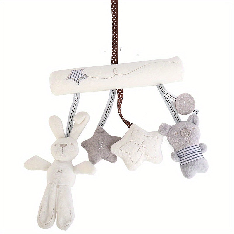 Baby Rabbit Car Hanging Music Bed Around Safety Seat Pendant Plush Toy