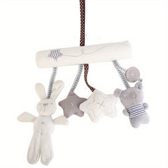 Baby Rabbit Car Hanging Music Bed Around Safety Seat Pendant Plush Toy