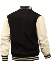 Men's Lightweight Letter Embroidery Baseball Jacket