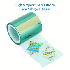 5m High Temp Resistant Green Tape For DIY UV Epoxy Resin Mold