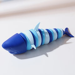 Stretch Shark Stress Reliever Fidget Slug Toy for Adults & Kids