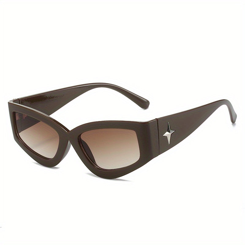 Y2K Cat Eye Sunglasses Star Decor Anti Glare Glasses UV400