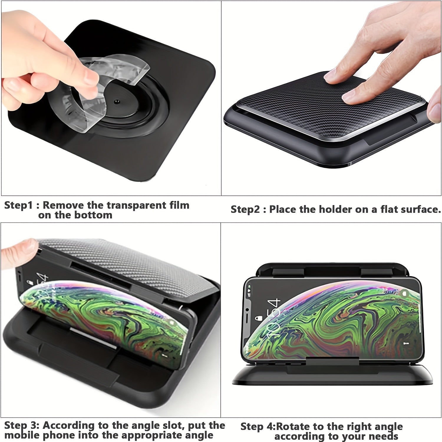 Non Slip Car Dashboard Phone Holder Stand