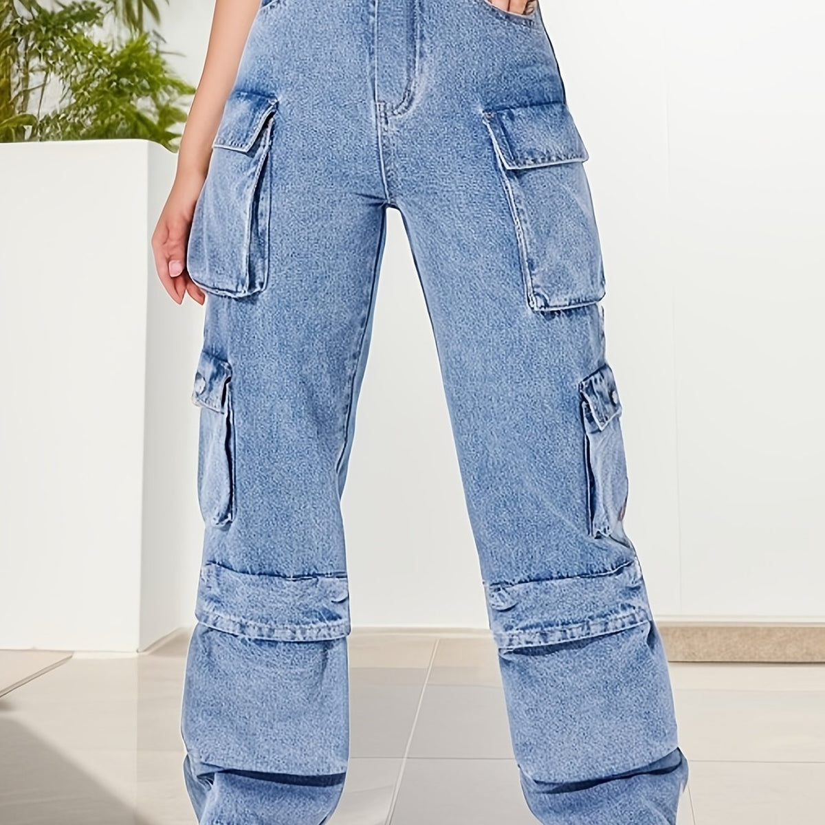 Cargo Pants Wide Leg Jeans High Waist Loose Fit Y2K & Kpop Style