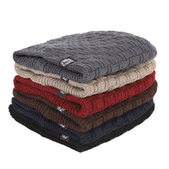 Men's Large Head Thickeden Woolen Warm Ear Protection Cold Hat