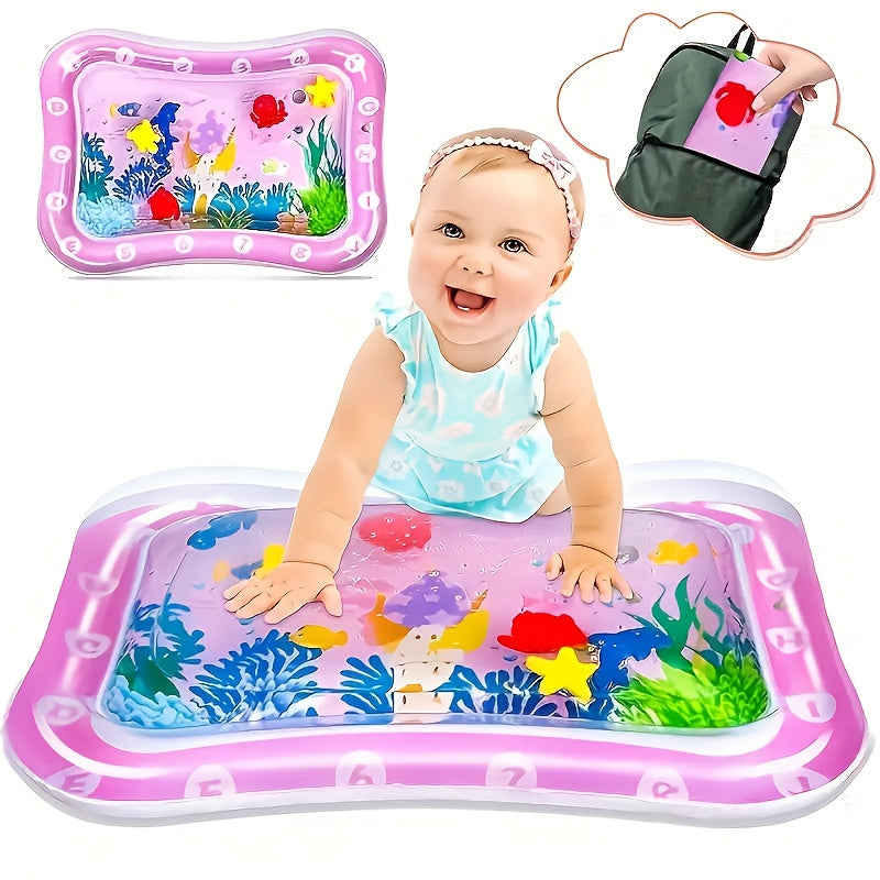 WELLFAR Pink Inflatable Crawling Mat with PE Surface