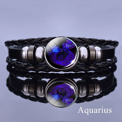 12 Constellation Luminous Bracelet Layer Woven Bracelet
