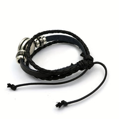 Luminous 12 Constellation Couple Bracelet Multilayer Beaded Braided