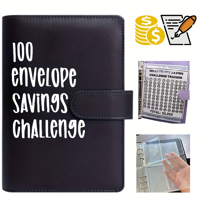 100 Envelope Challenge Binder Savings MoneyChallenges Budget Binder