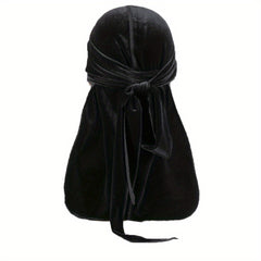 Men's Velvet Durag for 360 Waves + Long Tail