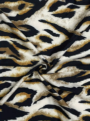 Women's Plus Leopard Print V-Neck Blouse