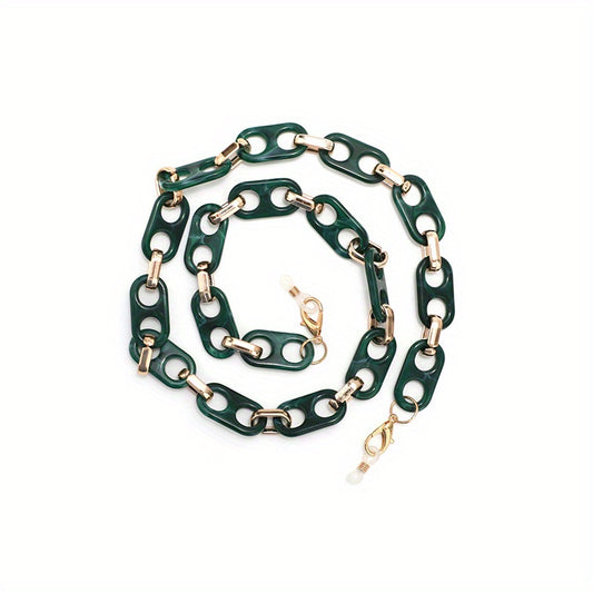 Acrylic Glasses Chain Retro Anti Slip Stylish Face Covering Eyewear Retainer