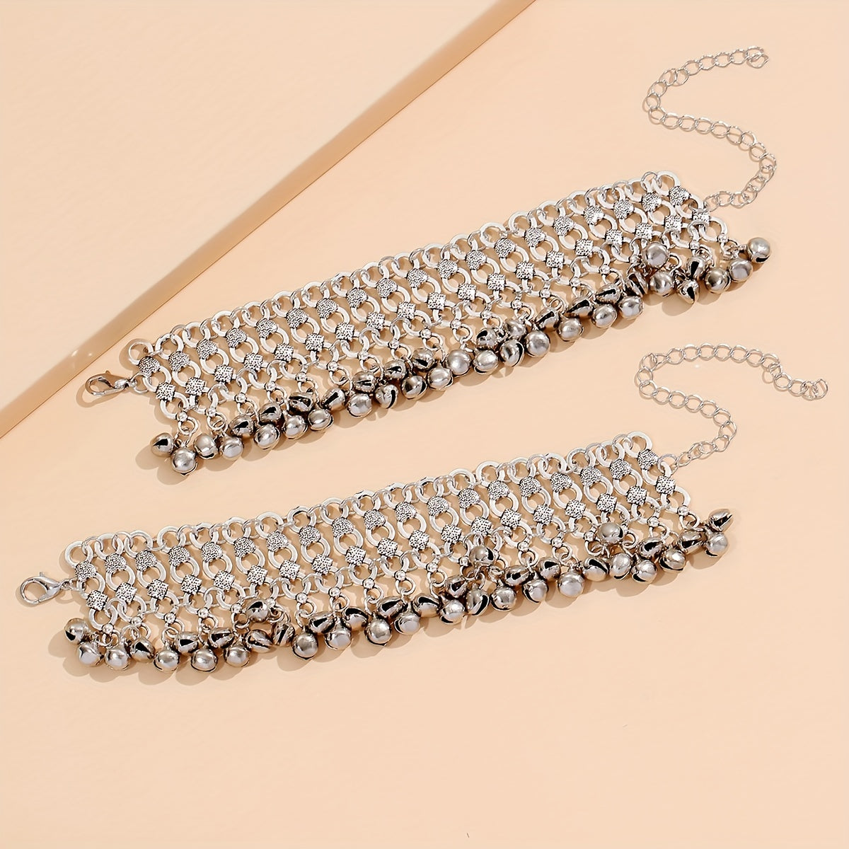 Vintage Boho Anklet Set - 2 Pcs