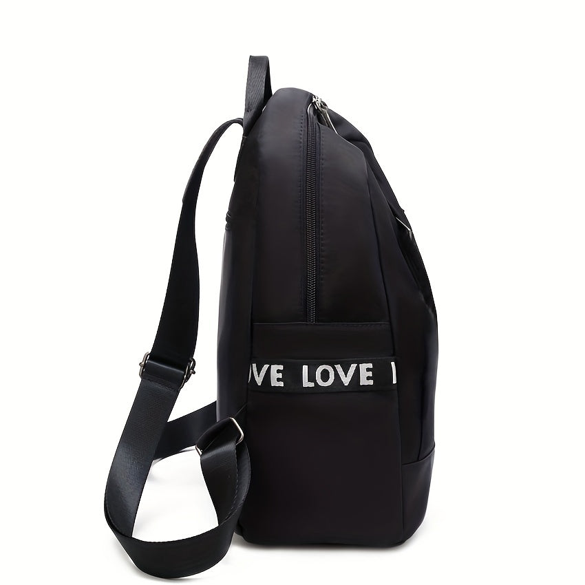 Minimalist Solid Backpack All Match Storage Bag Women's Rucksack