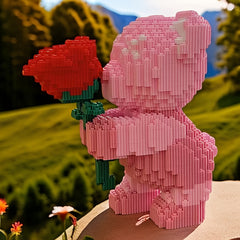 1000pcs Flower Bear Building Blocks Puzzle Set Educational Toy