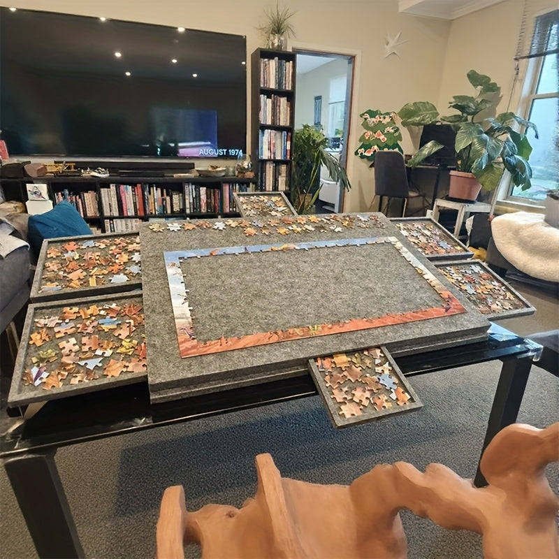 Deluxe Puzzle Table with 6 Drawers and Inclined Board Cover