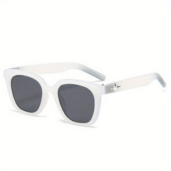 Retro Square Frame Sunglasses for Outdoor Travel, Cycling, Driving