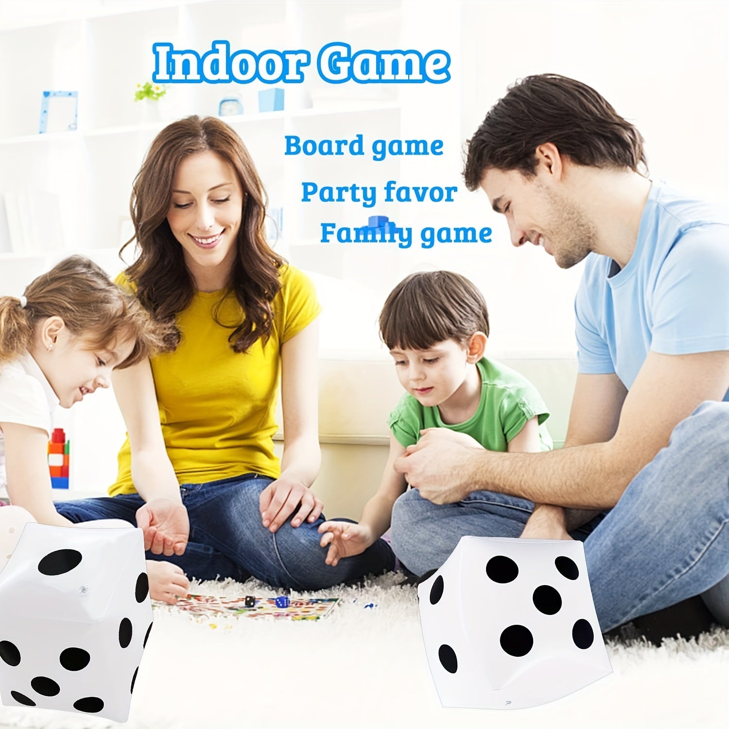 1pc 29.97 Cm Jumbo Inflatable Dice for Indoor Outdoor Board Game Pool Party