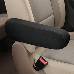 2pcs Car Front Seat Armrest Covers Cloth Armrest Protectors