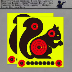 25pcs Squirrel Style 20 32 Cm Shooting Targets Self Adhesive Highly Visibility