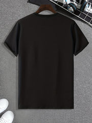 Christmas Hat Pattern Print Men's Comfy Sports T-shirt