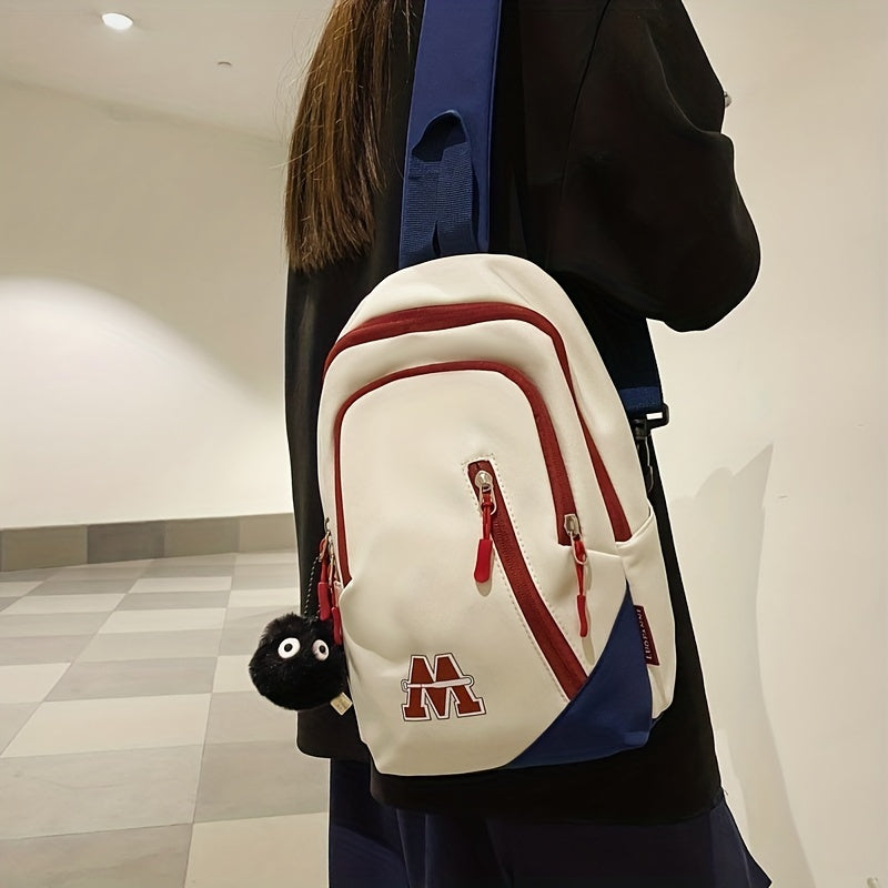 Large Capacity Casual Chest Bag Nylon Sling Bag