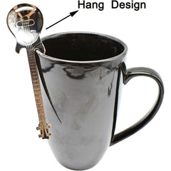 4PCS Guitar Coffee Spoons Set Stainless Steel Dessert Teaspoons