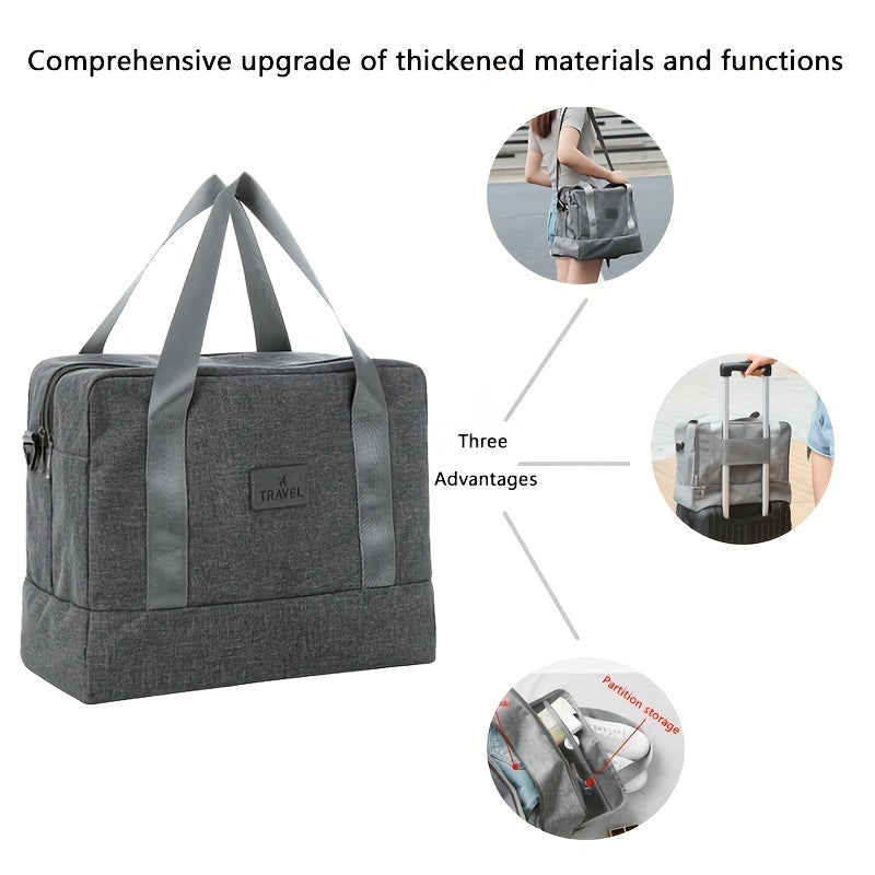 Waterproof Gym Bag Weekender Overnight Carry on Travel Handbag