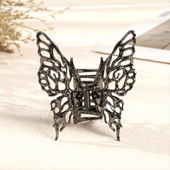 Hollow Butterfly Chignon Hair Clip Strong Hold Grip Hair Jaw Clip