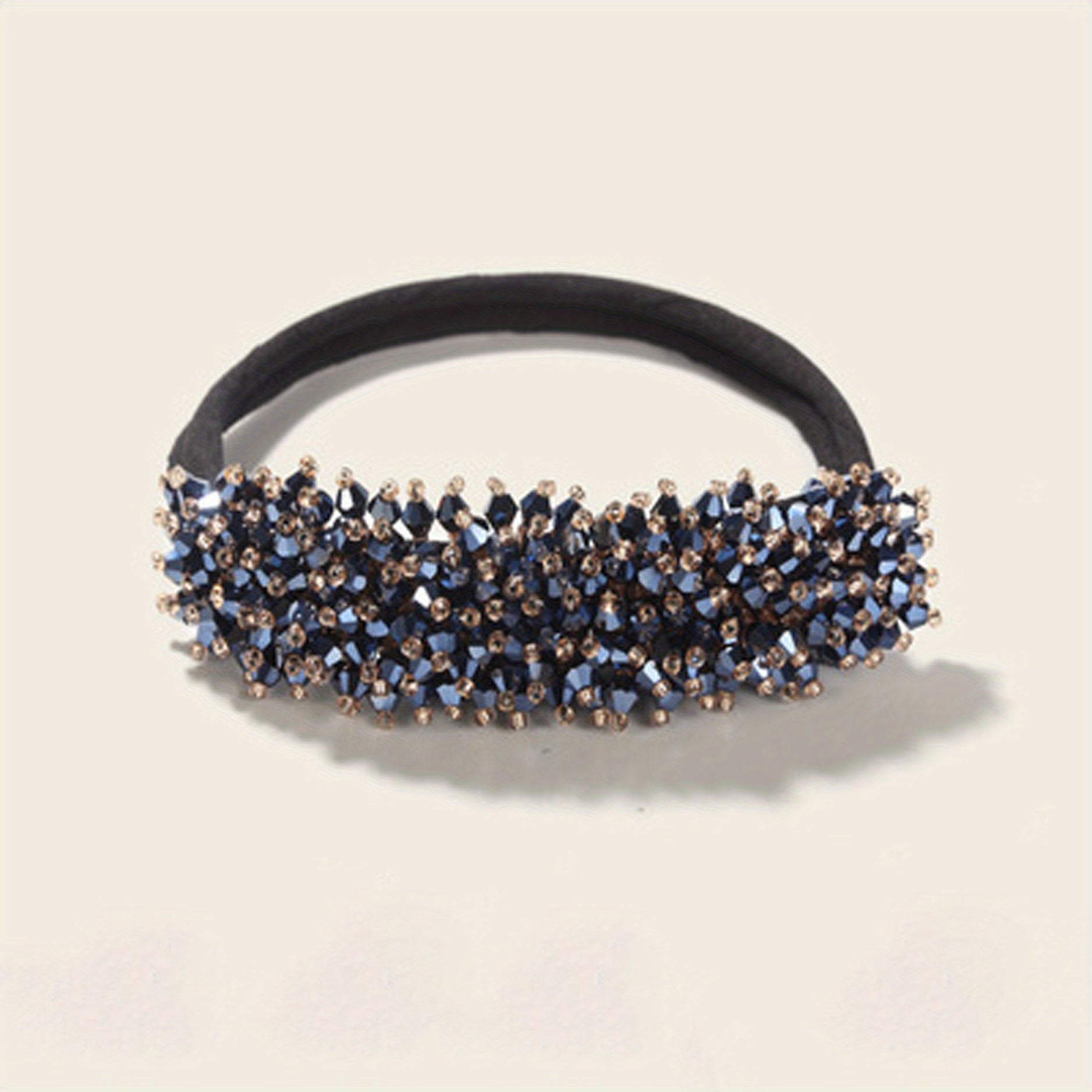 Rhinestone Bun Maker Hair Styler Jewelry Hair Styling Tool Ponytail Holder
