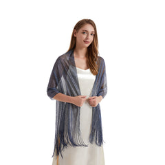Women's Party Shawls with Golden and Silver Thread - Warm Scarf