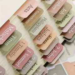 Bible Index Tab 75 Tabs Large Label Stickers Faith Classification Sticker