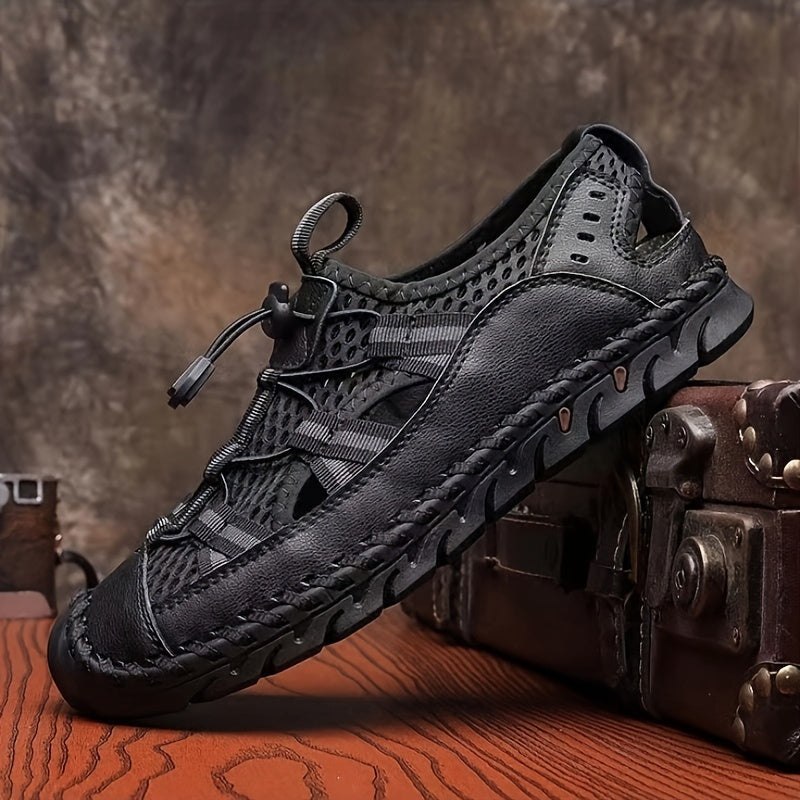 Men's Mesh Sandals With Adjustable Draw String Casual Outdoor Shoes