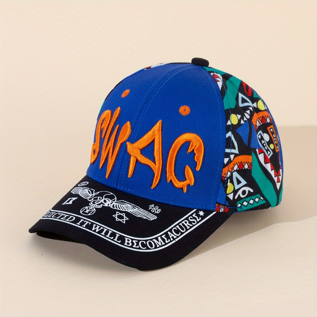 Hip Hop Graffiti Baseball Cap Y2K Gothic Letter Embroidery Dad Hats Unisex