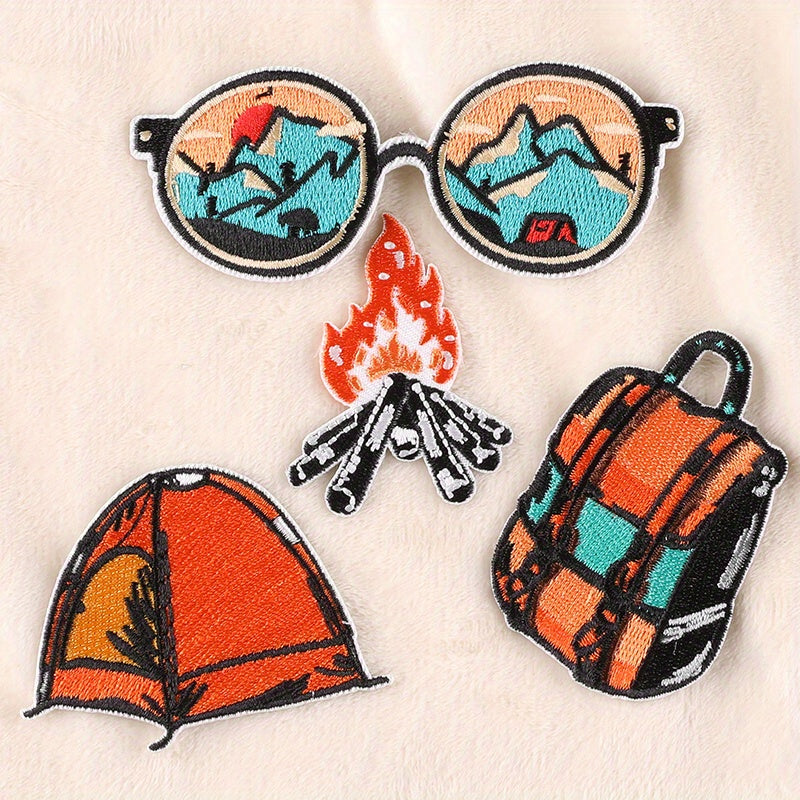 4pcs Boys DIY Patch Decorative Accessories for Clothes Backpack Hat