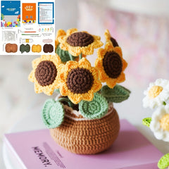Arrival DIY Crochet Material Pack Wool Thread Flower Ornament Accessories