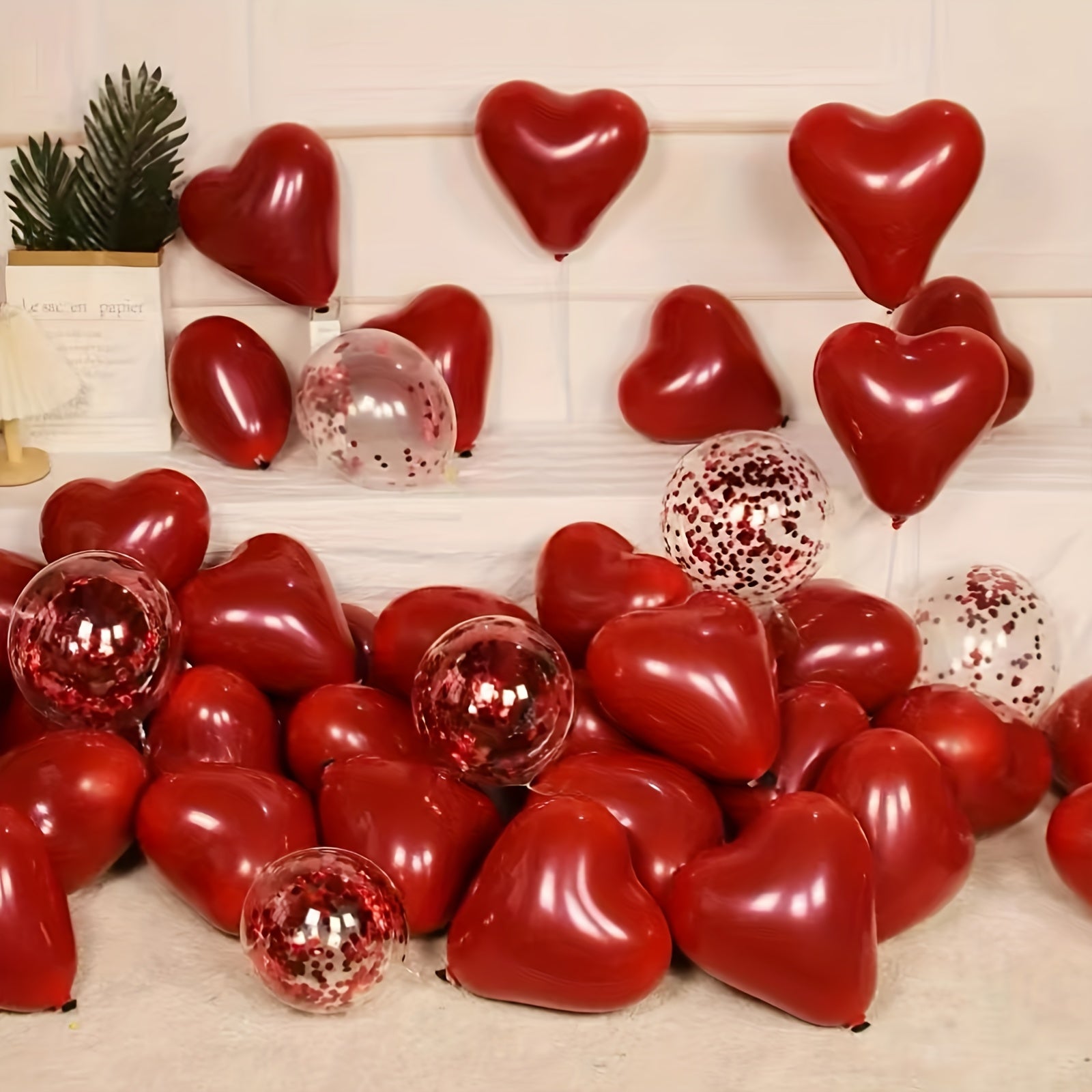 40pcs Red Love Balloon Set for Romantic Party House Decor