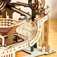 3D Wooden Puzzles Marble Run Set Mechanical Model Kits