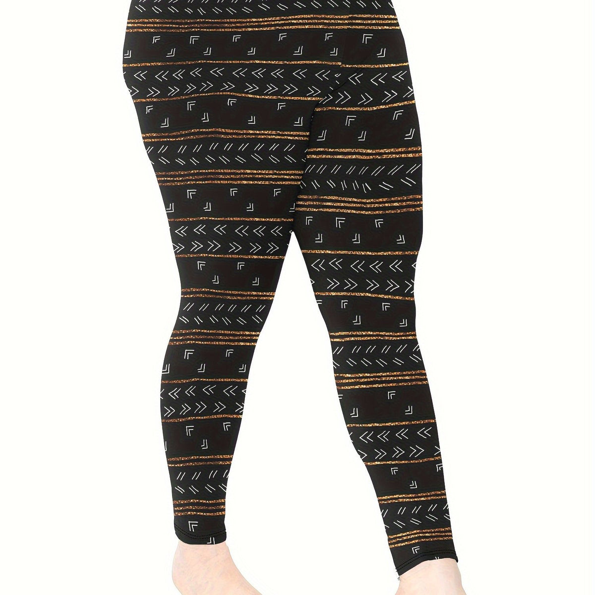  Geometric Print High Rise Leggings