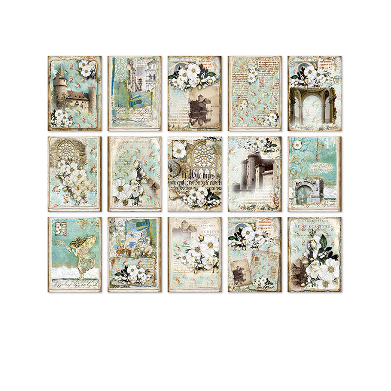30 Pcs Vintage Scrapbook Paper Set for DIY Planners Diaries Albums