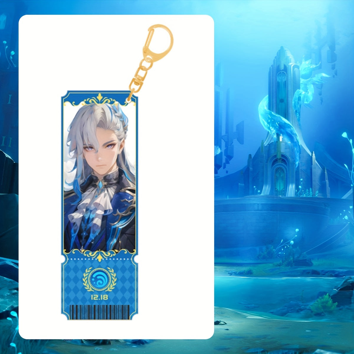 Acrylic Ticket Decoration Character Keychain for Anime Fans