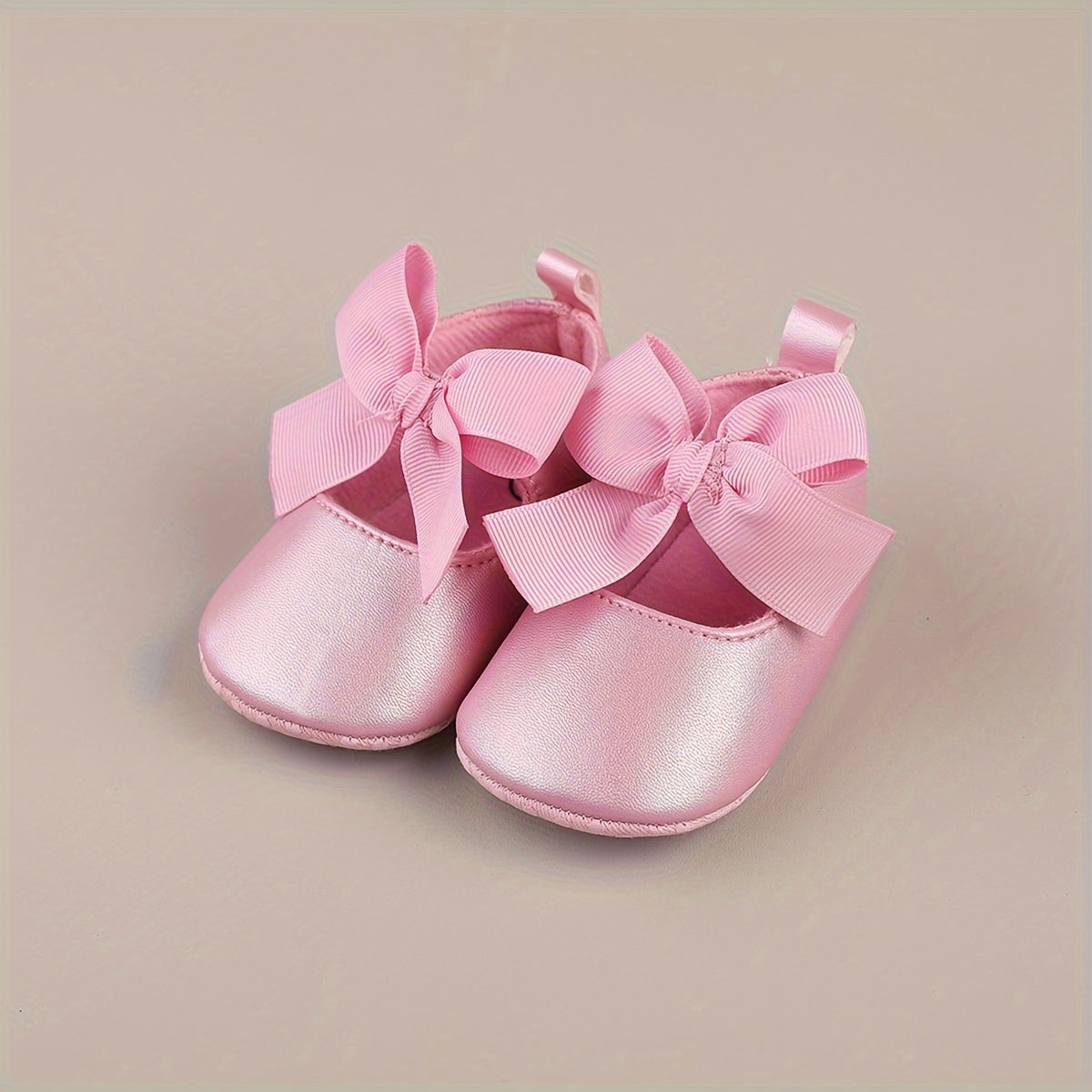Bowknot Walking Shoes For Baby Girls Lightweight Non slip Shoes